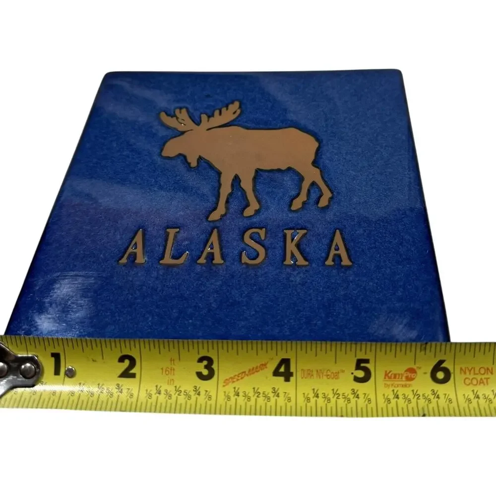 Alaska Moose Tile Trivet 6”